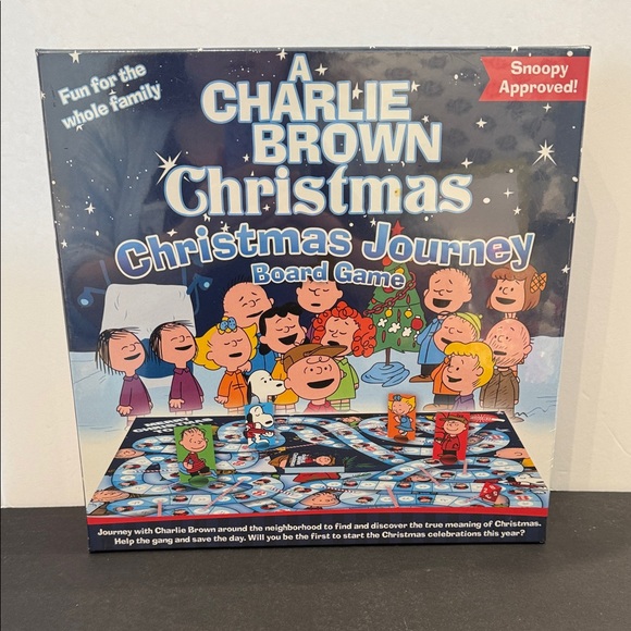 Aquarius Peanuts Charlie Brown Christmas Journey Board Game-NEW - Picture 1 of 5